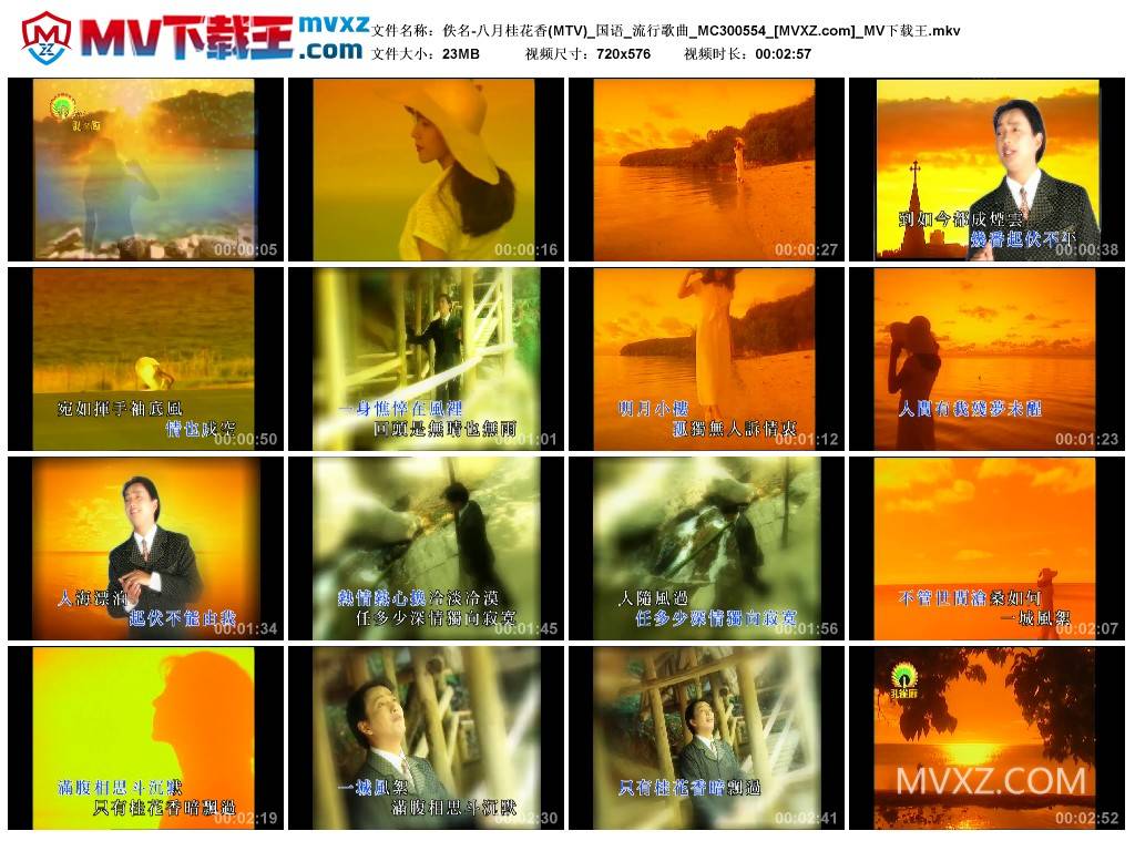 佚名-八月桂花香(MTV)_国语_流行歌曲_MC300554